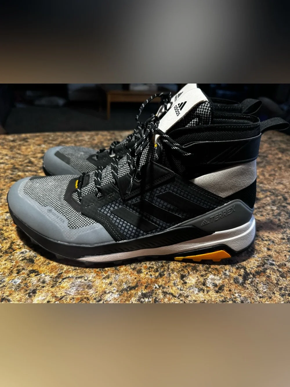 Adidas Terrex Trailmaker GTX Mid Metal Grey Men’s FY2230 Size 10.5 Hiking Boots